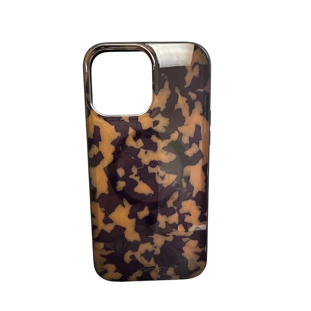 Sonix Tortoise Shell MagSafe iPhone Case Brown Tan Glossy‎ Protective Cover